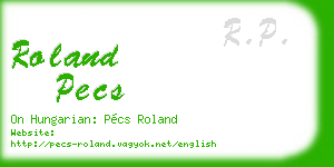 roland pecs business card