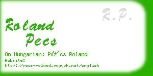 roland pecs business card